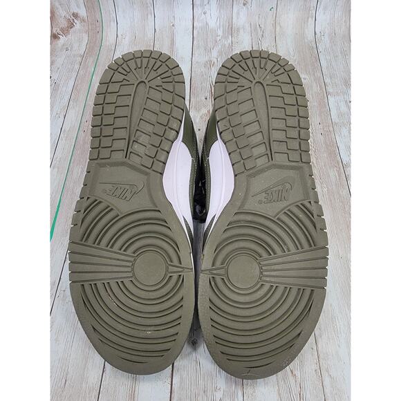 Nike Dunk Low Shoes Medium Olive White DD1503-120 Women's Size 8 - Picture 7 of 8